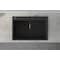 Ruvati 30"x20" Dual-Mnt Granite Composite Sgl Bowl Kitchen Sink, Blk RVG1030BK - alternate 2